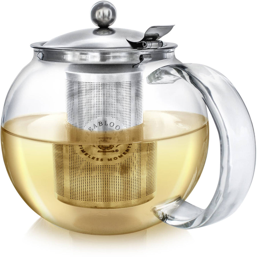 "Spill The Tea-Pot" All-in-One Glass Teapot and Tea Kettle